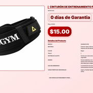 CINTURÓN DE ENTRENAMIENTO PARA GIMNASIO . - Img 57101742