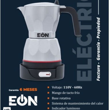 Cafetera De 3 Tazas  (Color Rojo-Gris y Negro) - 2/3