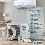 Split Well 12000 BTU ($300 USD) + Envío Gratis + Factura y Garantía + Kit De Tubos 3m ¡OFERTA! - Img 58058269