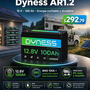 Batería LiFePO4 Dyness AR1.2 de 12 V y 100 Ah con protección contra baja temperatura - Img 56852826