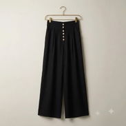 Pantalón Wide Leg con Botones Frontales 20 - Img 56981766