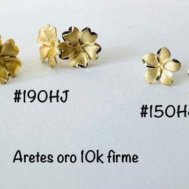 Aretes de oro 10k originales calidad garantizada - 6/10