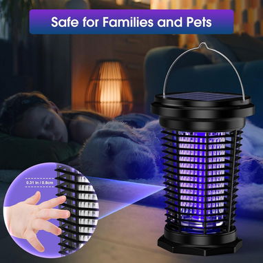 🦟 MATA MOSQUITOS ELÉCTRICO PALONE SOLAR 4500V + USB-C + LUZ LED – ENVÍO DISPONIBLE + GARANTÍA - 9/9