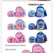 Juegos de mochilas en tendencia de Stitch con su merendero y porta lápices ideal para sus niños no pierdas la oportunida - Img 55194005