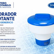 CLORADOR DOSIFICADOR FLOTANTE T200 PASTILLAS CLORO PISCINA - Img 56969631