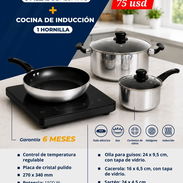 Cocina de inducción con juego de calderos - Img 57111638
