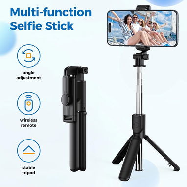 * Trípode y Selfie Stick 2 en 1 con Control Remoto Bluetooth marca Aourxi - Img 107751495