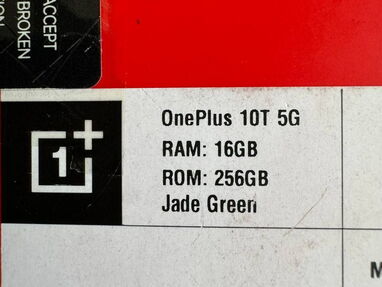 OnePlus 10T 5G. 16/256GB. Nuevo en caja. Cable y cargador original. Forro de regalo...53226526...Miguel... - Img 62385443