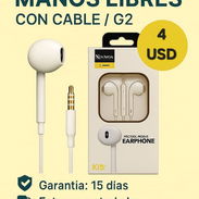 AUDÍFONOS MANOS LIBRES CON CABLE/ G2 - Img 52915269