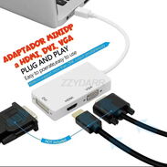 Adaptador Mini DisplayPort a HDMI,DVI,VGA o Convertidor Mini DisplayPort a HDMI,DVI,VGA - Img 44302882