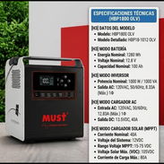 ⚡️VENDO ESTACIÓN ELÉCTRICA MUST 1000W - 1280Wh (NUEVA) 🚛 - Img 56354086