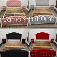 Camas tapizadas de tubos 145usd con sus mesitas - Img 58043593