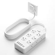Regleta Multitoma con USB – Cable de 10 Pies (Blanc STOCK EN LA HABANA - Img 57477092