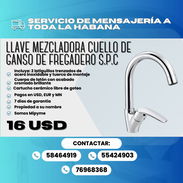 🚰✨ LLAVE MEZCLADORA CUELLO DE GANSO DE FREGADERO S.P.C ✨🚰 💰 PRECIO: 16 USD 💰💦 Ideal para fregaderos - Img 57548179