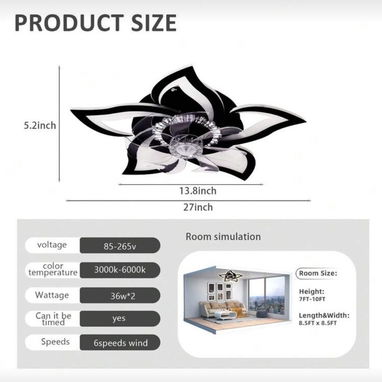 Ventiladores de techo con luces y control remoto - 5/7