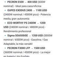 Planta Eléctrica y Estación de Energía Portátil - Img 57219574