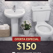 Juegos de baño sanitario tasa tanque lavamanos y pedestal - Img 57344647