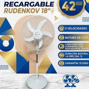 ⚡️Ventilador Recargable RUDENKOV 18"⚡️ - Img 54996814