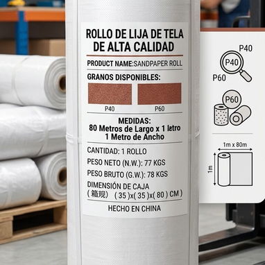 Colchon de espuma D30 y Lija de Tela - 2/2