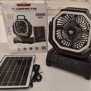 Se vende ventilador recargable con panel solar - Img 58009032