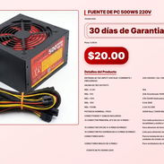 FUENTE DE PC 500WS 220V . - Img 57102306