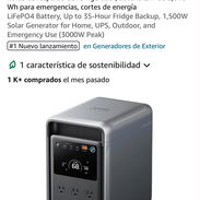 Anker Solix s2000 nueva en caja Potencia nominal 1500 W Potencia Pico 3600 W Batería 2010 Wh Entrada solar 400 W 5 - Img 57357667