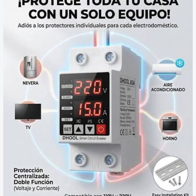 ATS TRANFER DIGITAL AUTOMÁTICO CON PROTECTOR DE VOLTAJE ⚡ - 2/4