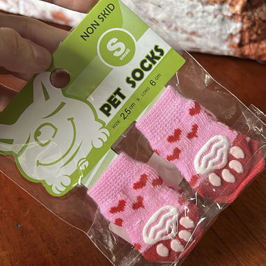 Medias/Calcetines Antideslizantes Para Perros Talla S (Perfecto para Chihuahuas o cachorros recién nacidos) - 2/2