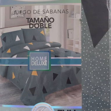 🍀Juego de Sábanas Tamaño: Camera o doble. Marca: Home DeLuxe Posee elástico alrededor del colchón, libre de arrugas y - Img 115035908