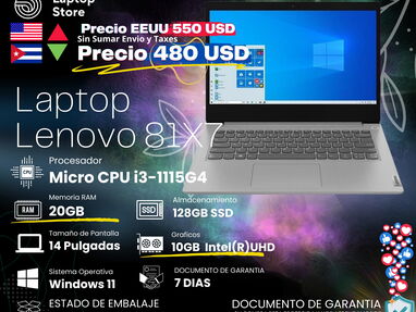 Laptop silver*Laptop 8GB Ram*laptop 4GB vídeo*Laptop en caja*Laptop Intel - Img 64392774