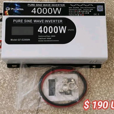 Cargadores p todo tipo de baterías 35/45/55/80/y 125 A/Inversores Onda Pura 3000w/4000w y 5000w compatibles toda batería - 6/6