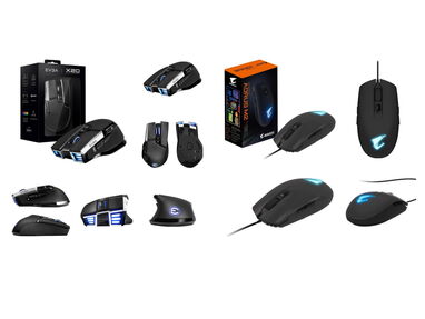 Dos opciones de Mouse..Mouse gaming EVGA X20 y Mouse Gigabyte Aorus M2  Inalámbrico y - Img main-image