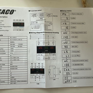 Transfer switch con protector de voltaje incluido - 4/4