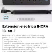 Extensión eléctrica 1HORA 13-en-1. Con un cable de 1.5 metro de largo - Img 53007649