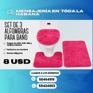 🚿 SET DE ALFOMBRAS PARA BAÑO 🔴 VARIOS MODELOS 💲8 USD - Img 53845346