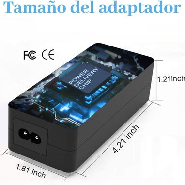 Cargador adaptador de CA de 45 W, 19,5 V, 2,31 A, con conector de punta azul  para Envy, Pavilion, ProBook, EliteBook, - 3/7