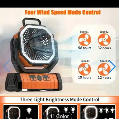 Ventilador recargable F6 - 2/3