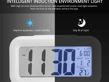 2 modelos d Relojes Digitales Despertadores Inteligente - Img 66606500