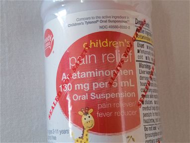 ""Acetamenofen importado de USA " para niños . Para tratar dolores de garganta , fiebres ,malestar - Img main-image-45565689