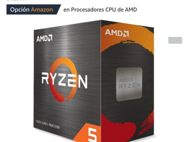 AMD Ryzen™ 5 5500 de 6 núcleos, 12 hilos con enfriador Wraith Stey. 53750952 - Img 51037572