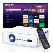 Proyector inteligente portátil Aurzen EAZZE D1R con Roku TV, WiFi y Bluetooth 🌐 - Img 56746990