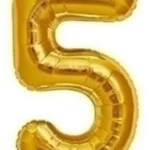 Globos plateado y dorado - 2/10