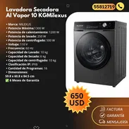 Lavadora Secadora al Vapor 10 KG Milexus - Img 55963436