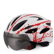 Cascos de ciclismo blanco y rojo - Img 57967043