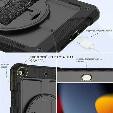🍑Funda Antigolpes para iPad 10.2" con Soporte Giratorio 360°🍑 - 3/6