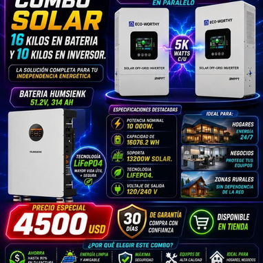 Combos solares Inversor+Batería - Img 123822892