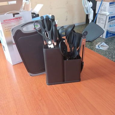 SET DE UTENSILIOS DE COCINA CON CUCHILLOS Y ORGANIZADOR CH-0366 - 5/6