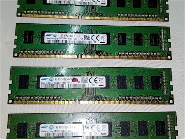 VENDO 4 RAM DDR3 a 1600Mhz DE 4GB CADA UNA MARCA SAMSUNG COMO NUEVAS !!! - Img main-image