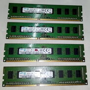 VENDO 4 RAM DDR3 a 1600Mhz DE 4GB CADA UNA MARCA SAMSUNG COMO NUEVAS !!! - Img 45522291