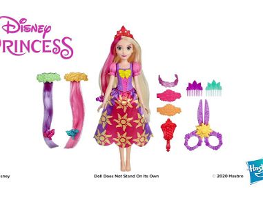 Disney Princesa Muñeca Rapunzel Corte y Peinado y Extensiones de Pelo, Tijeras de Juguete y Accesorios,Sellada en Caja - Img main-image-40771140
